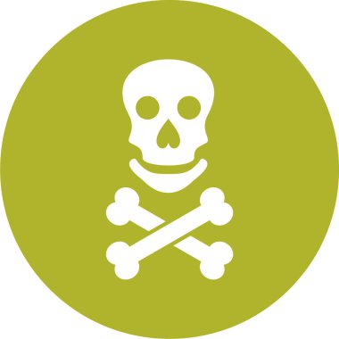 Kurukafa simgesi vektör illüstrasyonu