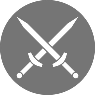 Kılıç simge vektör çizim