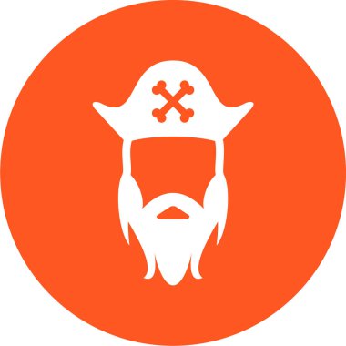 trend biçimli izole edilmiş korsan simgesi