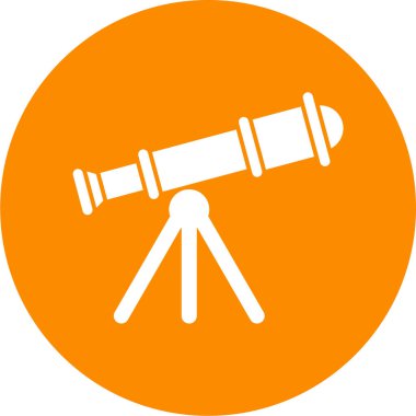 Teleskop. Web simgesi basit tasarım