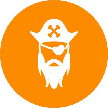 trend biçimli izole edilmiş korsan simgesi