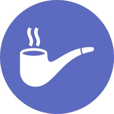 Sigara piposu. Basit illüstrasyon