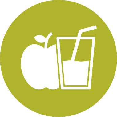 elma simgesinin vektör illüstrasyonu