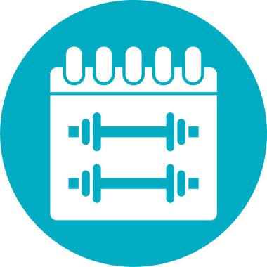 dambıl simgesi düz dizayn vektörü