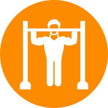 Halterli bir adamın vektör çizimi