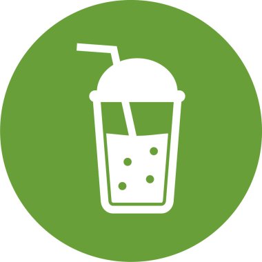 Tek içecek simgesinin vektör illüstrasyonu