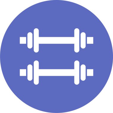 Basit halterler vektör simgesi