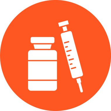 Tıbbın illüstrasyon vektörü düz renk simgesi