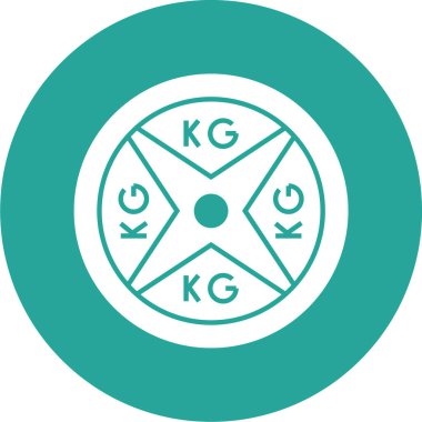 Dairesel bir simgenin vektör illüstrasyonu