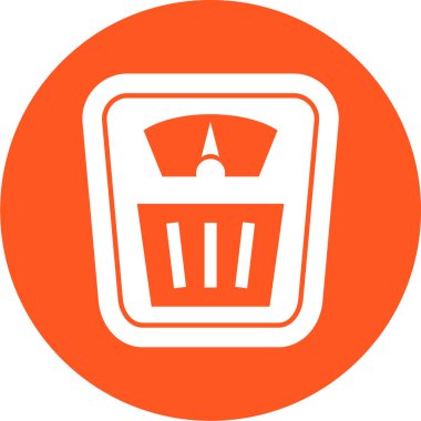 Ağırlık ölçeğinin vektör çizimi