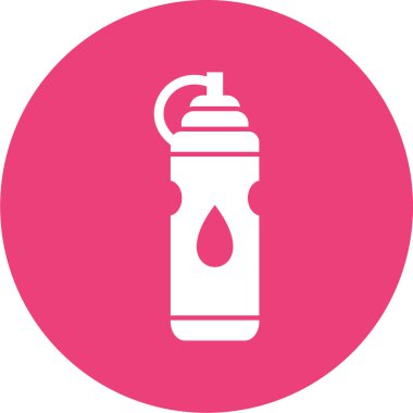 şişe simgesi soyut arkaplanda izole edildi