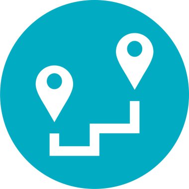 konum simgesi, vektör çizimi