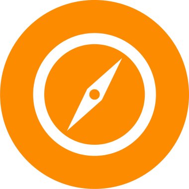 pusula simgesi modadan izole edilmiş arkaplan