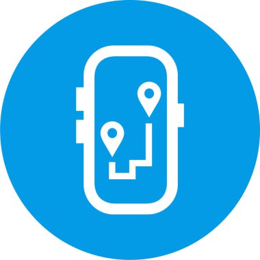 harita işaretleyici vektör düz simge