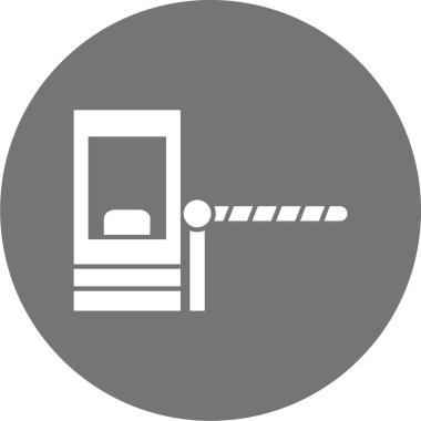 Bir araba simgesinin vektör illüstrasyonu