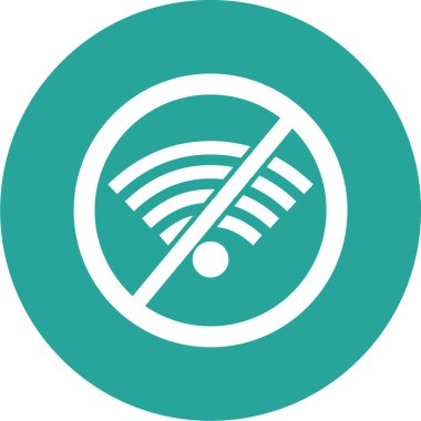 İşaret simgesi yok. vektör illüstrasyonu