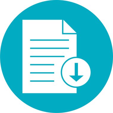 Dosya simgesinin vektör illüstrasyonu