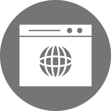 tarayıcı pencere simgesi, vektör illüstrasyonu