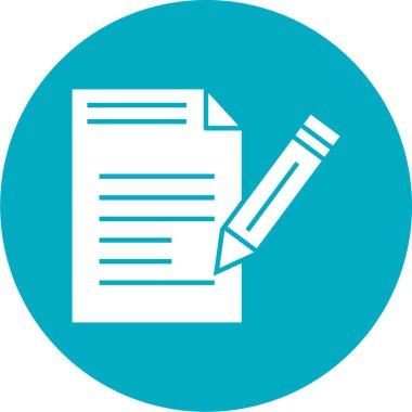 belge simgesi, vektör çizimi