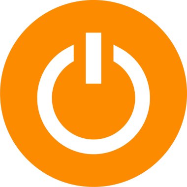 güç simgesi vektör illüstrasyonu