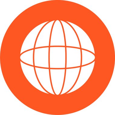 küresel ağ. Basit resimleme