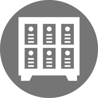 Arşiv. Web simgesi basit illüstrasyon