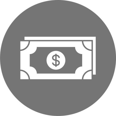 Dolar işareti simgesi, vektör çizimi