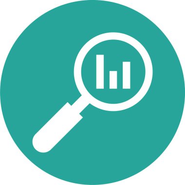 Büyüteç simgesi. vektör illüstrasyonu