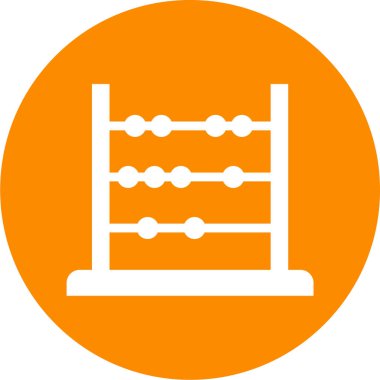 Abaküs. Web simgesi basit illüstrasyon