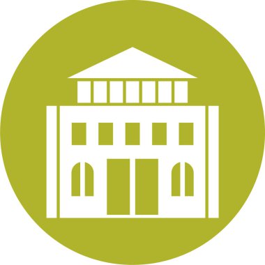 Modern yapı simgesinin vektör illüstrasyonu