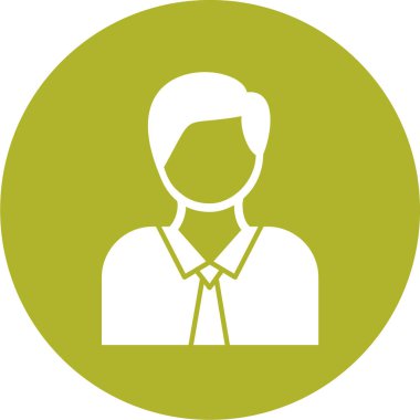 İş adamı simgesinin vektör illüstrasyonu