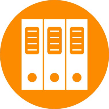 Ofis ve uzay simgesinin vektör illüstrasyonu