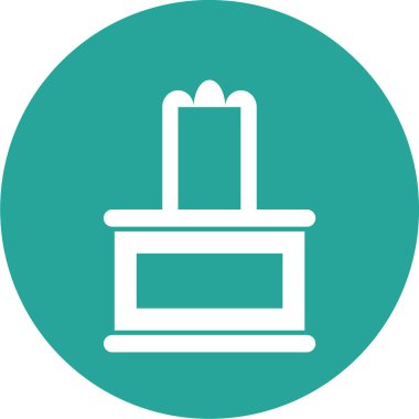 kek ikonu vektör illüstrasyonu