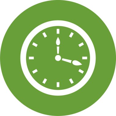 Saat simgesinin vektör illüstrasyonu