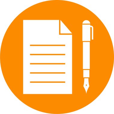 Belge. Web simgesi basit illüstrasyon