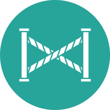 bariyer simgesi vektör illüstrasyonu