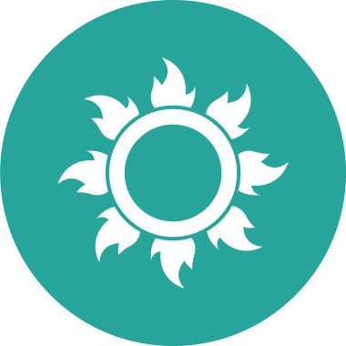 Güneş Simgesi Vektör illüstrasyonu