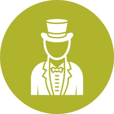 Şapka takan bir adamın vektör çizimi