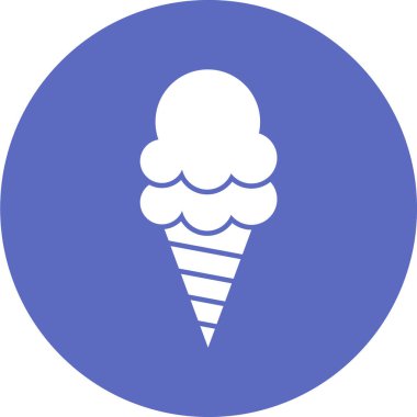 Dondurma ikonu. vektör illüstrasyonu
