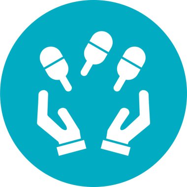 Tek müzik simgesinin vektör illüstrasyonu