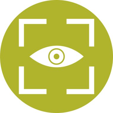 Göz simgesi, vektör illüstrasyonu