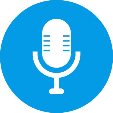 mikrofon vektör simgesi. modern illüstrasyon