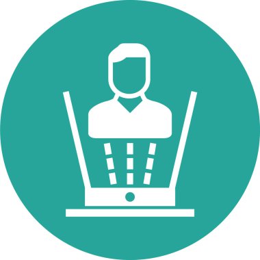 İnternetten alışveriş. Web simgesi vektör illüstrasyonu