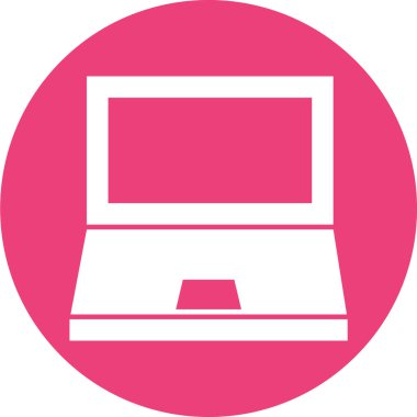 Dizüstü bilgisayar simgesi vektör çizimi