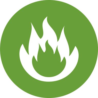 Ateş vektörü simgesini ateşle