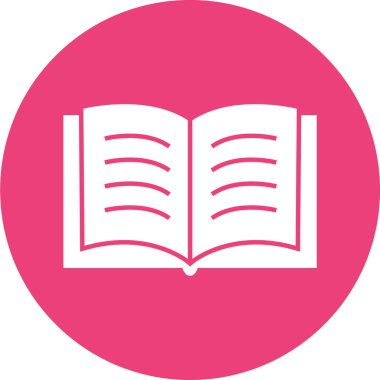 Kitap simgesinin vektör illüstrasyonu