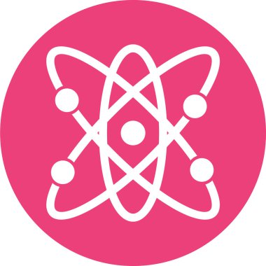 atom simgesi, vektör illüstrasyonu