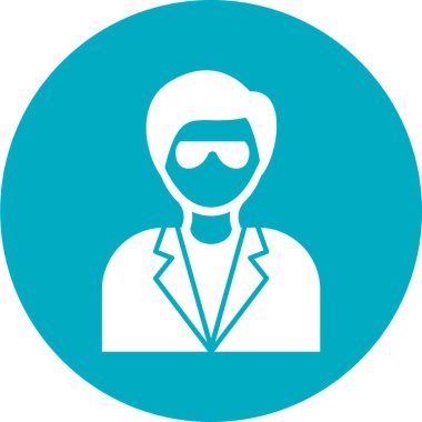 Web ve mobil uygulama tasarımınız için beyaz arkaplanda erkek simgesi vektörü izole edildi, erkek avatar logosu kavramı