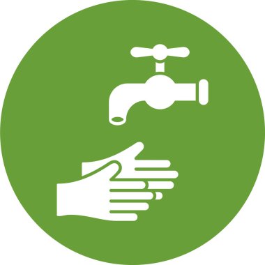 Su musluğu simgesinin vektör illüstrasyonu