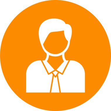 İş adamı ikonu. vektör illüstrasyonu